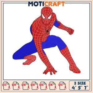 Spider man cool embroidery, spiderman movie​​​ embroidery