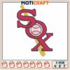 Sox baseball white embroidery, logo chicago white sox embroidery 1 Sox baseball white embroidery, logo chicago white sox embroidery