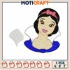 Snow white face embroidery, snow white movie​​ ​embroidery