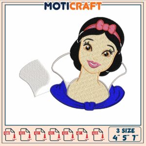 Snow white face embroidery, snow white movie​​ ​embroidery