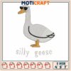 Silly goose cool embroidery, cute goose drawing embroidery 1 Silly goose cool embroidery, cute goose drawing embroidery