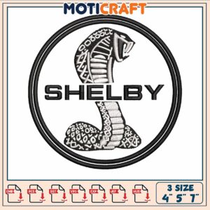 Selfby mustang embroidery, cobra snake drawing​​​ embroidery