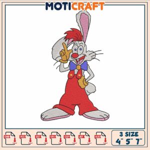 Roger rabbit embroidery, roger rabbit movie​ ​embroidery