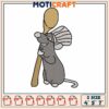 Ratatouille rat embroidery, ratatouille cartoon characters​ ​embroidery