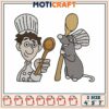 Ratatouille friends embroidery, ratatouille cartoon embroidery 2 Ratatouille friends embroidery, ratatouille cartoon embroidery