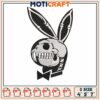 Rabbit horror embroidery, rabbit cartoon characters​​ embroidery