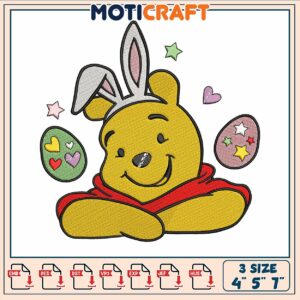 Pooh easter bunny embroidery, what is a pooh bear​ ​embroidery