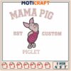 Pooh bear mama pig embroidery, is pooh disney​​​ ​embroidery