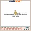 Pooh bear mama est embroidery, the pooh cartoon​ ​embroidery