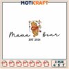 Pooh bear embroidery, pooh cartoon character​ ​embroidery