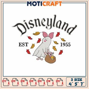 Piglet halloween 1995 embroidery, disney piglet costume​ ​embroidery