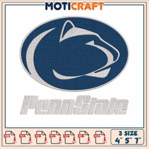 Penn state black embroidery, penn state university​​​​ embroidery