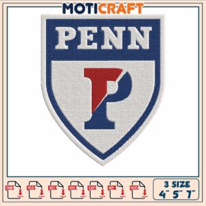 Penn quaker logo embroidery, penn state basketball​​​​ embroidery