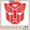 Optimus logo red embroidery, red optimus prime embroidery 2 Optimus logo red embroidery, red optimus prime embroidery