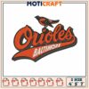 Orioles logo design embroidery, baltimore orioles games​ embroidery