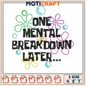 One metal breakdown late embroidery, letter wall decor​ embroidery