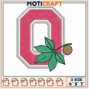 Ohio state symbol embroidery, ohio state football​​​​ embroidery