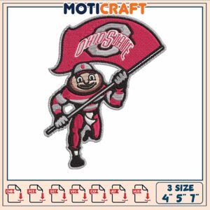Ohio state flag embroidery, ohio state baseball jersey​​​ embroidery