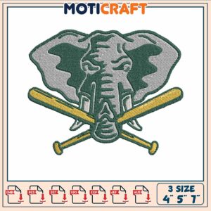 Oakland athletics sleeve embroidery, oakland athletics games​​​ embroidery