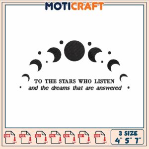 Moon and sun art embroidery, sun moon rising​​ embroidery