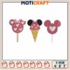 Minnie love cake embroidery, minnie mouse cake​ embroidery
