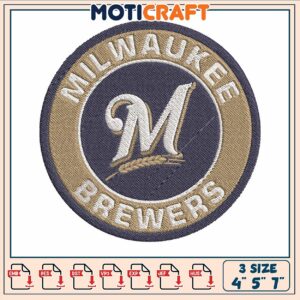 Milwaukee brewers logo embroidery Milwaukee brewers logo embroidery