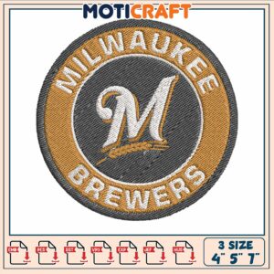 Milwaukee brewers embroidery