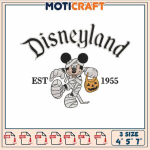 Mickey pumpkin embroidery