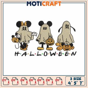 Mickey mouse friend embroidery