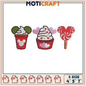 Mickey mouse cup embroidery Mickey mouse cup embroidery