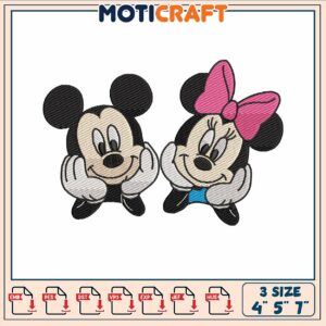 Mickey minnie head embroidery Mickey minnie head embroidery
