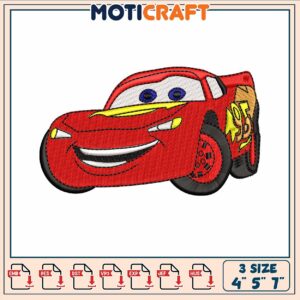 Mc queen art embroidery, disney cars toys​​​​​ embroidery