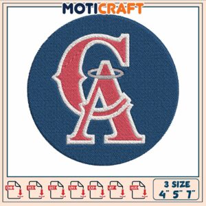 Los angeles angels embroidery, la angels baseball​​​ embroidery