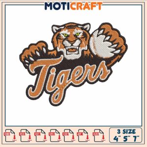 Logo tiger detroit embroidery, detroit tiger tickets​​ embroidery