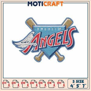 Logo la angels embroidery, angels in baseball​​​ embroidery