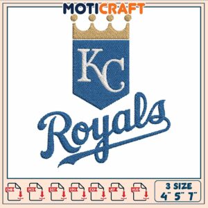 Kansas city baseball embroidery, kansas city royals​ embroidery