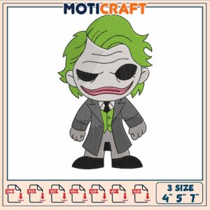Joker chibi embroidery, comics about the joker​​ embroidery