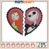 Jack and sally valetine embroidery, sally jack​​​ embroidery