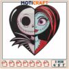 Jack and sally cartoon embroidery, sally and jack​​ embroidery