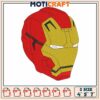 Iron man head design embroidery, iron man movies​ embroidery