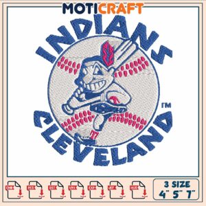 Indian cleveland symbol embroidery, cleveland indian tickets​​​​ embroidery