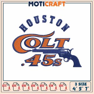 Houston logo 45s embroidery, houston astros statistics​​ embroidery