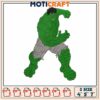 Hulk of avengers embroidery, incredible hulk comic​ embroidery