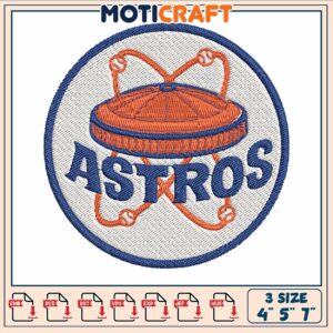 Houston astros image embroidery, houston astro baseball game​​ embroidery