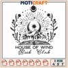 House of wind embroidery, house of wind book club​ embroidery