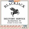 Horse blackjack embroidery, blackjack horse​ embroidery