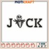 Horror jack name embroidery, horror jack frost​ ​embroidery