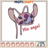 His angel disney embroidery, angel from stitch​ embroidery