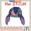 Her stitch disney embroidery, stitch cartoon character​​ embroidery