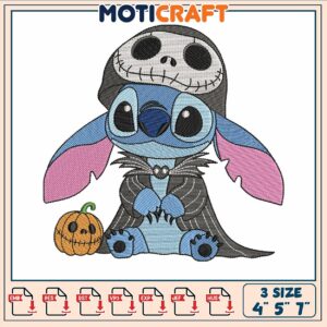 Halloween stitch embroidery, stitch wallpaper​ ​embroidery